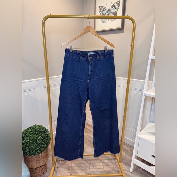 Zara Denim - Zara Women's Dark Blue Flare Jeans